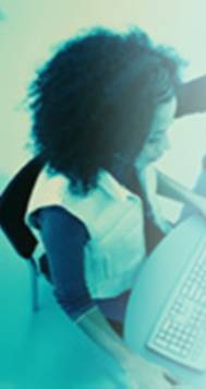 student at computer